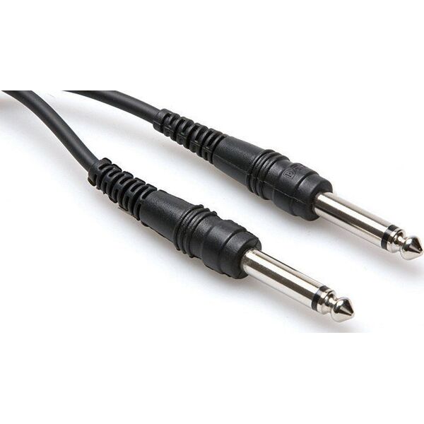 Kabel Hosa Jack 6.3mm  - Jack 6.3mm 1.5m czarny (CPP-105)