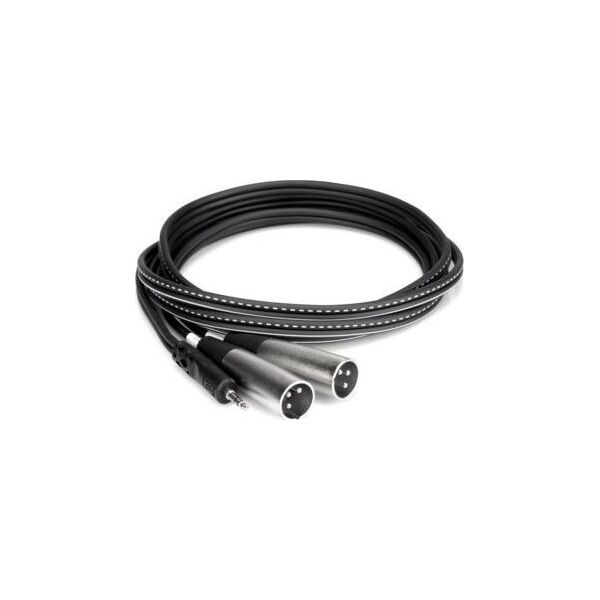 Kabel Hosa Jack 3.5mm - XLR x2 2m srebrny (CYX-402M)