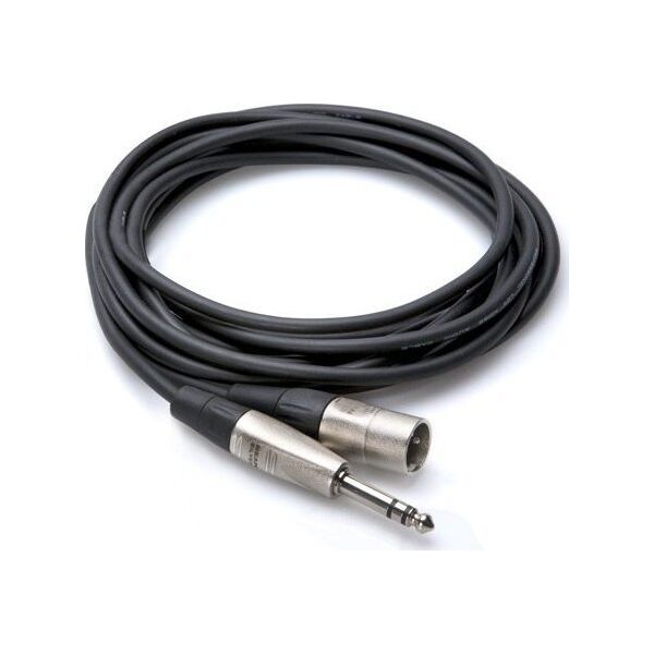Kabel Hosa Jack 6.3mm - XLR 1.52m srebrny (HSX-005)