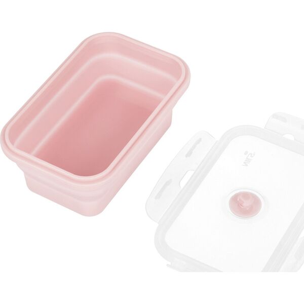 Δοχείο Φαγητού Lunchbox Πτυσσόμενο Ροζ 500 ml