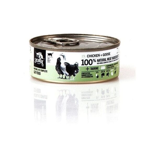 3Coty CHICKEN + GOOSE for Adult cats 80g