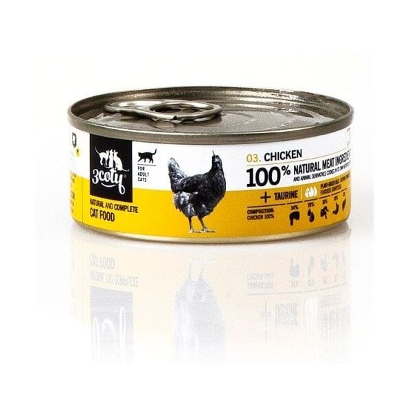 3Coty CHICKEN for Adult cats 80g