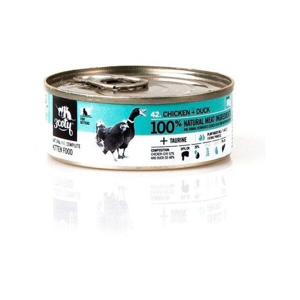 3Coty ΚΟΤΟΠΟΥΛΟ + ΠΑΠΙΑ για Γατάκια 80g