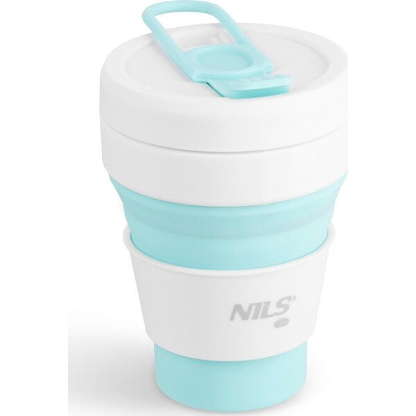 Πτυσσόμενο σιλικονούχο κύπελλο NILS NC4103 335 ML μέντα