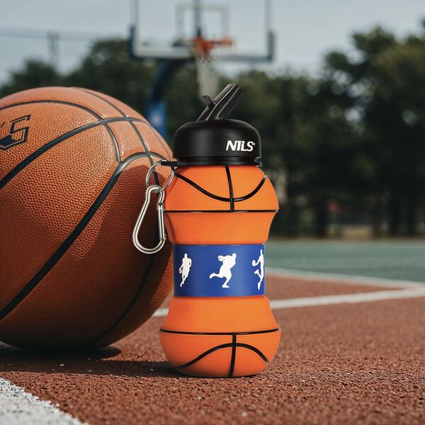 NILS NC4104 KUBEK SILIKONOWY SKŁADANY 550 ML BASKETBALL