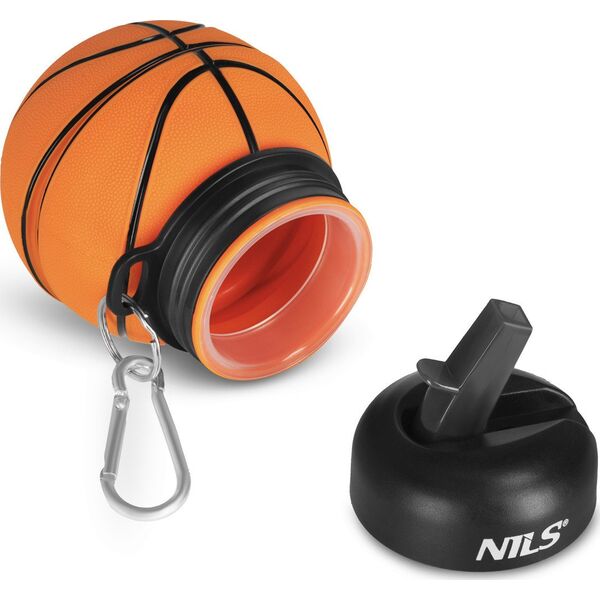 NILS NC4104 KUBEK SILIKONOWY SKŁADANY 550 ML BASKETBALL