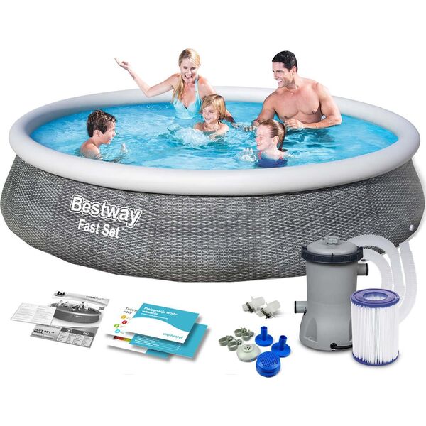 Bestway Basen rozporowy Fast Set 396cm 9w1 (57376)