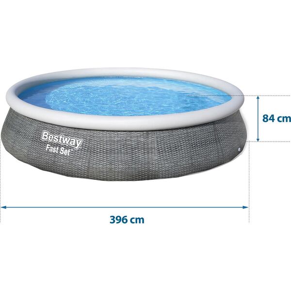 Bestway Basen rozporowy Fast Set 396cm 9w1 (57376)