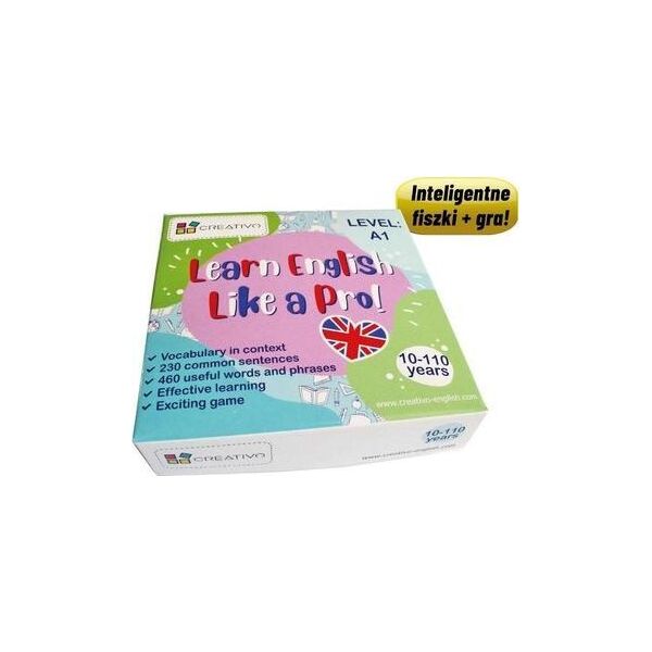 Creativo Learn English Like a Pro fiszki + gra A1