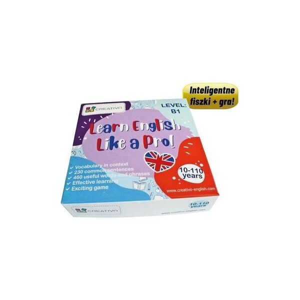 Creativo Learn English Like a Pro fiszki + gra B1