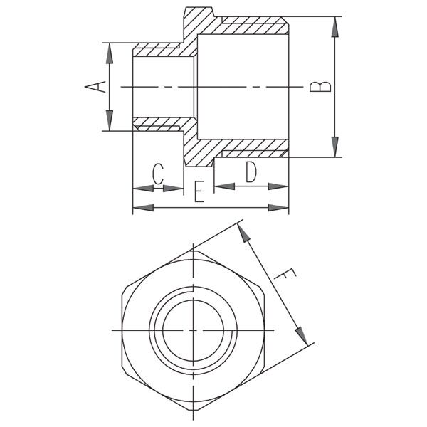 Ferro Nypel chromowany 1/2x3/8" N11C