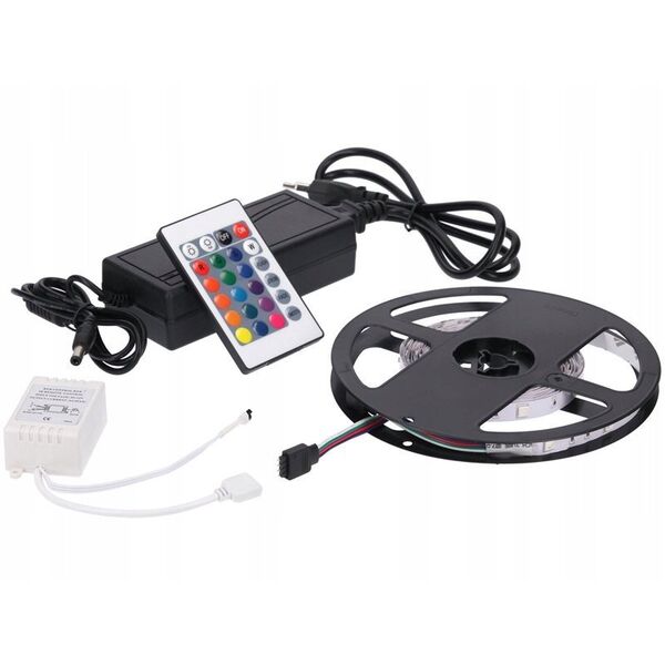 Σετ LED RGB Prescot PRZ-RGB-IP36W-24K 36W 150LED IP63 5mb με τηλεχειριστήριο 24 πλήκτρων