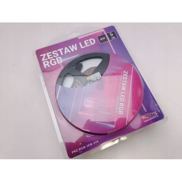 Σετ LED RGB Prescot PRZ-RGB-IP36W-24K 36W 150LED IP63 5mb με τηλεχειριστήριο 24 πλήκτρων