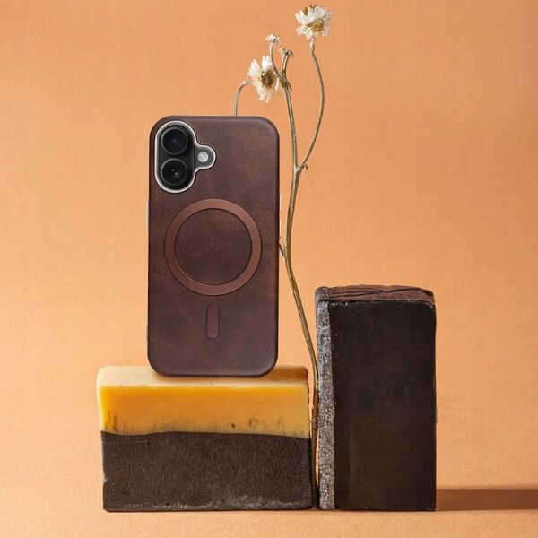 Θήκη GENTLEMAN MAG COVER συμβατή με MagSafe για IPHONE 11 καφέ