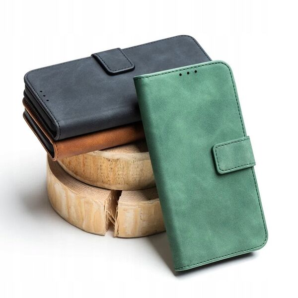 Θήκη TENDER Book για XIAOMI Redmi Note 14 4G (GLOBAL - 164,84mm x 78,15mm x 8,16mm) πράσινο