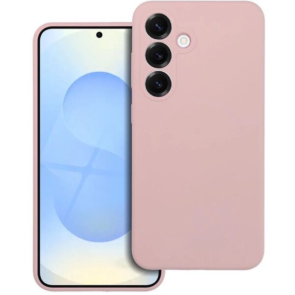 Θήκη SILICONE 2mm για SAMSUNG S25 Ultra συμβατή με MagSafe ροζ πούδρας