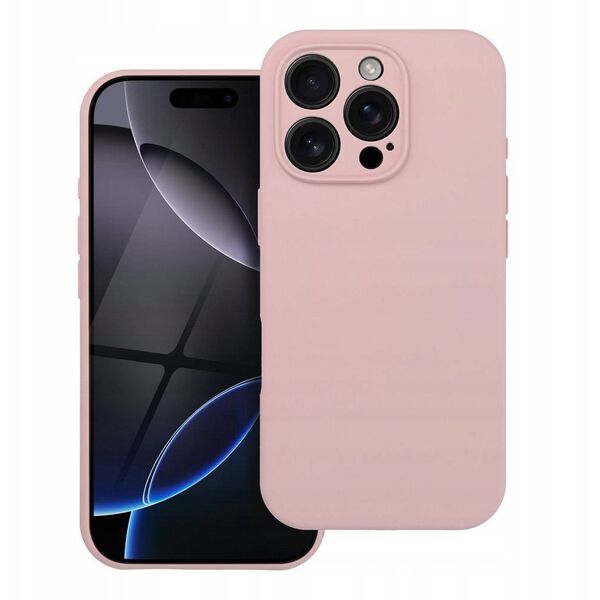 Θήκη SILICONE 2mm για IPHONE 15 Pro Max συμβατή με MagSafe σε πουδρέ ροζ