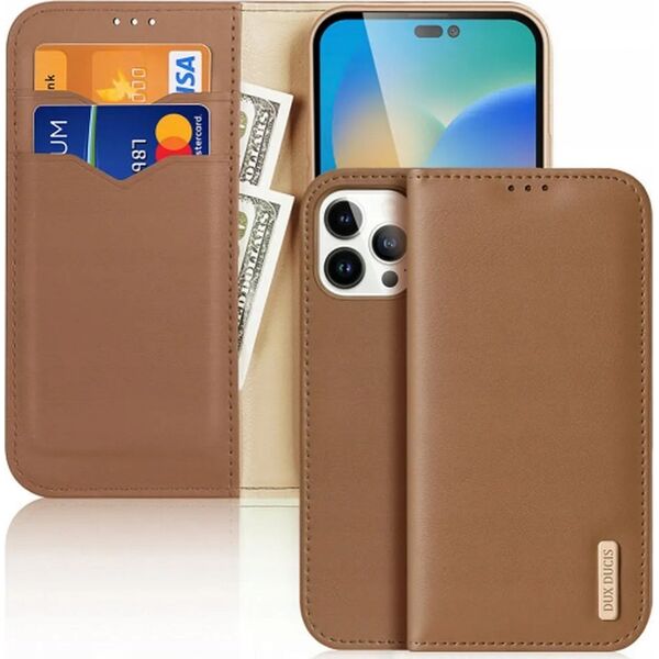 Dux Ducis DUX DUCIS kabura HIVO do IPHONE 15 Pro brązowa