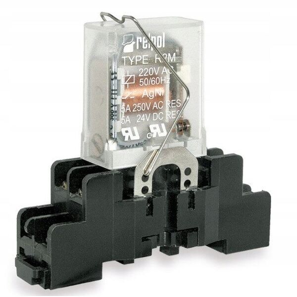 Βιομηχανικό ρελέ 2P 5A 24V DC R2M-2012-23-1024 617171 Relpol.