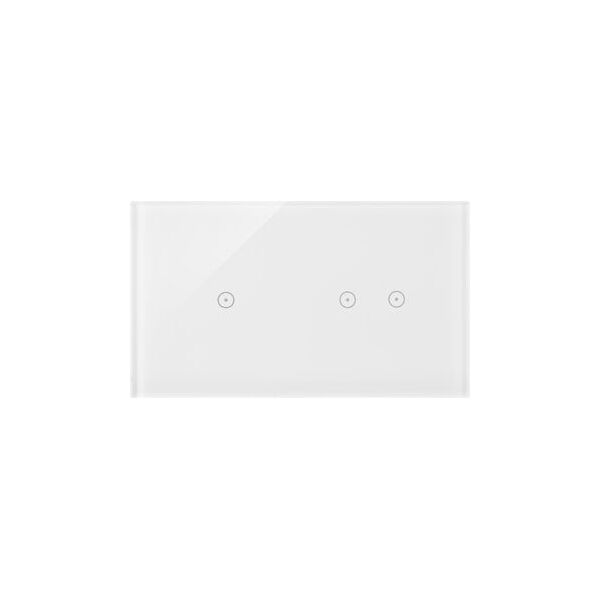 Πάνελ αφής Kontakt-Simon 54 Touch DSTR212/70 δύο μονάδες ένα πεδίο αφής δύο οριζόντια πεδία αφής λευκό μαργαριτάρι