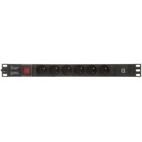 LISTWA ZASILAJĄCA PD-6/R-USB