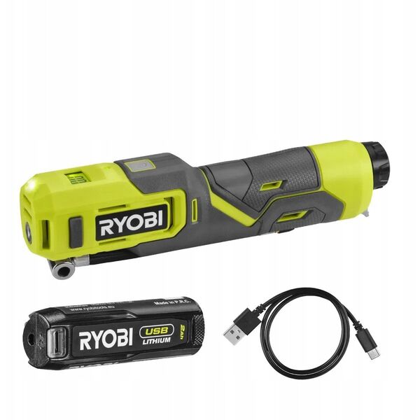 Ασύρματος αεροσυμπιεστής RYOBI RI4-120G, 4.0 V, 2.0 Ah Li-ion, 6.89 bar