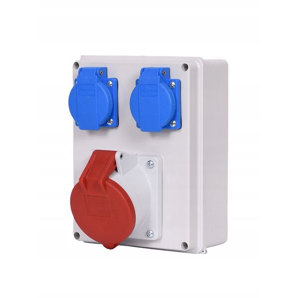 Σταθερός πίνακας AEP Jurata RJ325-2 υποδοχή 1x32A/5P + 2x230V IP44