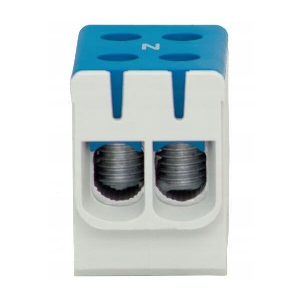 Σφιγκτήρας LZ σε σώμα F-ELEKTRO F2.0294 1-τροχιά (2x50/2x50mm2) Al/Cu μπλε