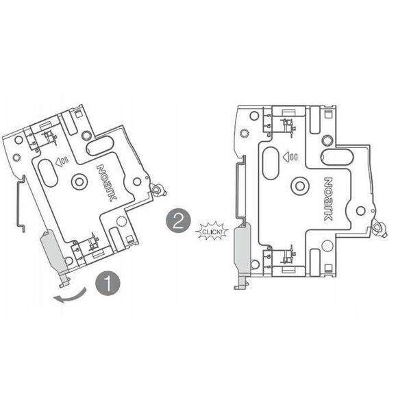 Διακόπτης διαρροής Noark Ex9L-N 108361 4P 25A A 30mA 400V 50Hz IP20 γκρι