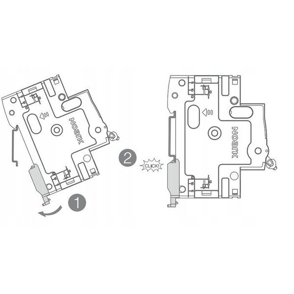 Διακόπτης απομόνωσης Noark Ex9IV 108040 3P 63A AC 400V γκρι