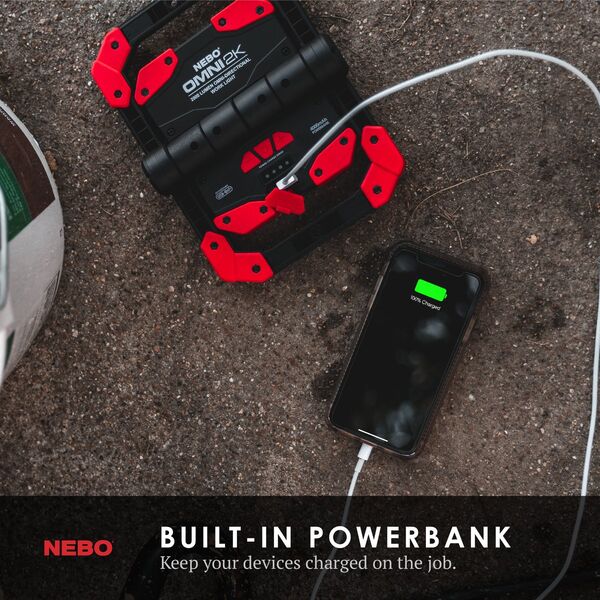 Φως εργασίας Nebo Omni 2K 2000 Lm Επαναφορτιζόμενο