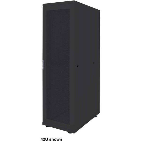 INTELLINET 48,3 cm 19 ίντσες Serverschrank Basic Line 42 HE 2033x600x1000mm HxBxT Flatpack Traglast 600kg μαύρο