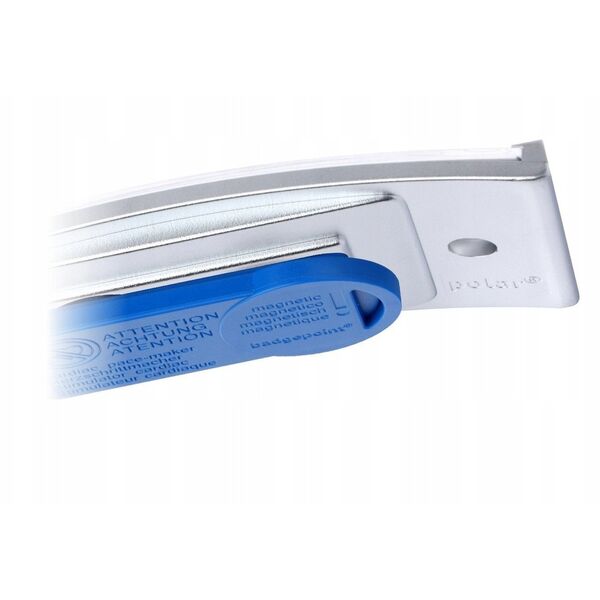 Καρτελάκι ονόματος Badgepoint® 80x34 mm, Polar® Classic 35 Σετ καρτελών εργαζομένων, καρτελάκια με πλαίσιο από ανοξείδωτο ατσάλι, ακρυλικό γυαλί και εκτυπώσιμα ένθετα - 20 καρτελάκια συμπεριλαμβανομένων 80 ενθέτων