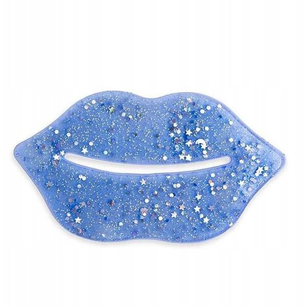 Μάσκα χειλιών IDC Institute Glitter Lip Pads Blue, 1 τεμ.