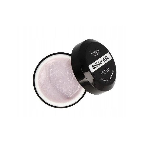 Statybinis gelis nagams SINCERO SALON, Pearl white, 15 ml