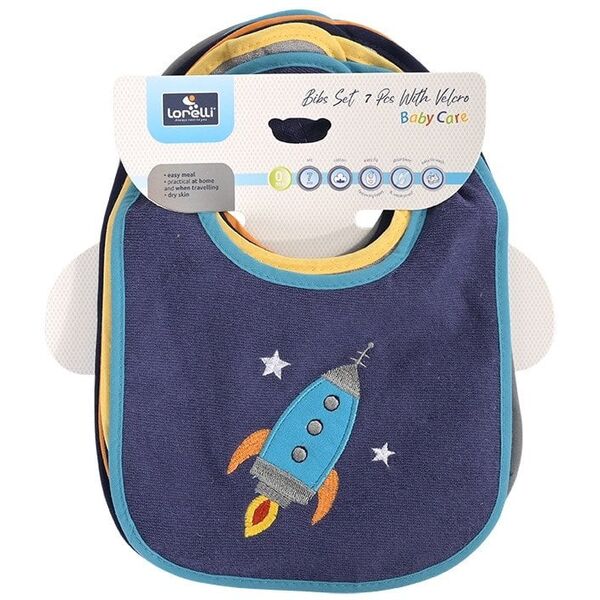 Σετ σαλιάρες Lorelli Baby Care Boy, 7 τεμ.