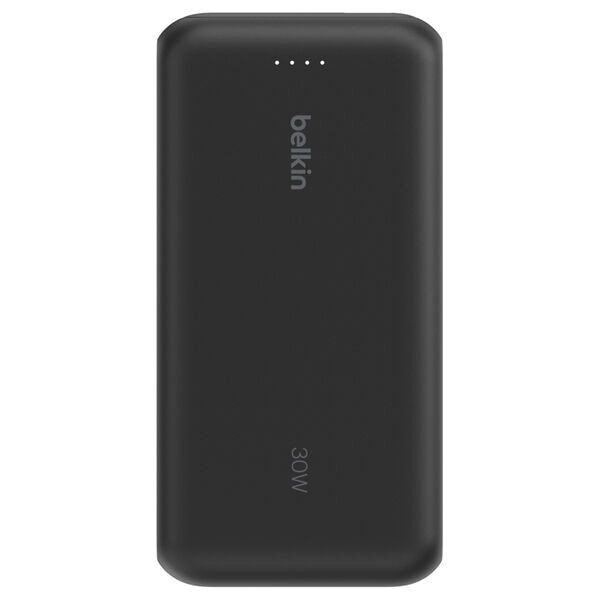 Φορητός φορτιστής Belkin 20.000mAh μαύρο 30W με ενσωματωμένο καλώδιο USB-C BPB024hqBK