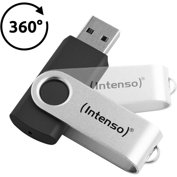 Στικάκι USB Intenso Office Line 64GB USB 3.2 GEN 1X1 ασημί