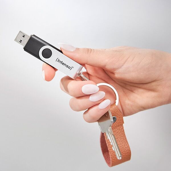 Στικάκι USB Intenso Office Line 64GB USB 3.2 GEN 1X1 ασημί