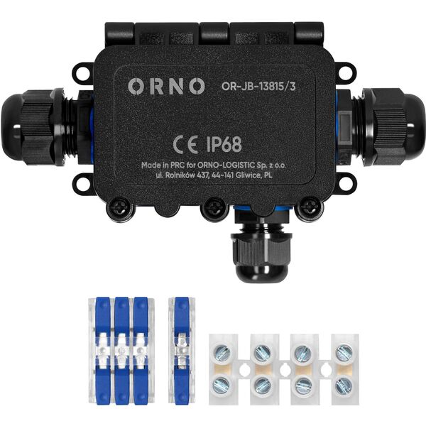 Κουτί επιφανειακής τοποθέτησης HD IP68, 0,5-6,0mm?, 2 διέλευσης M20, 1 διέλευση M16