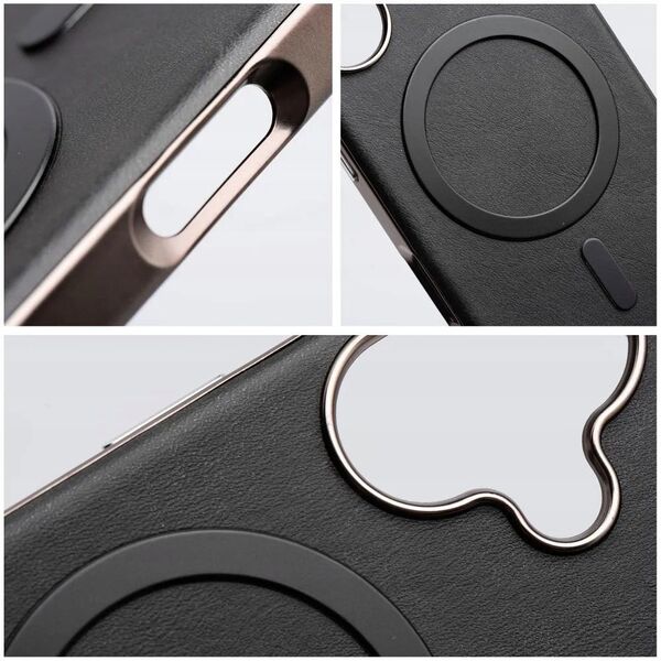 Θήκη GENTLEMAN MAG COVER συμβατή με MagSafe για IPHONE 16 PRO MAX μαύρο