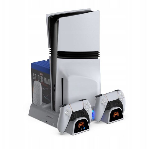 Βάση ψύξης και φόρτισης YAXO ARCTIC BREEZE NE για PS5/PS5 Slim/PS5 Pro Alpine White