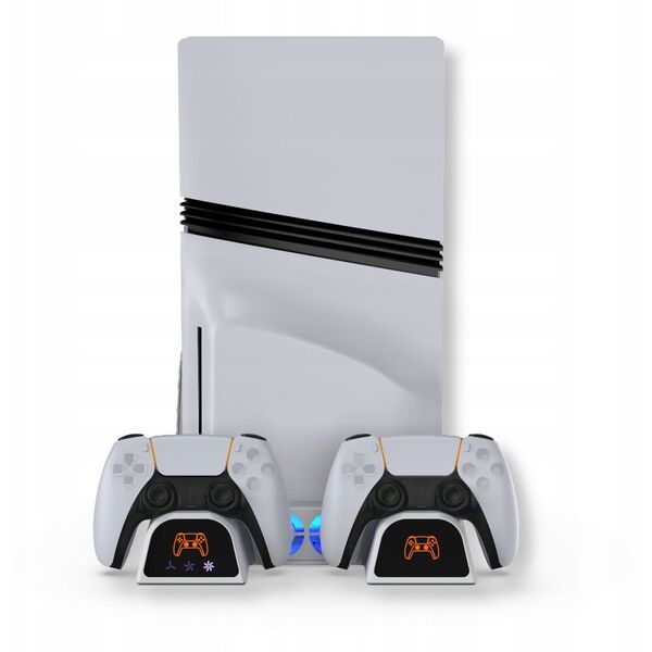 Βάση ψύξης και φόρτισης YAXO ARCTIC BREEZE NE για PS5/PS5 Slim/PS5 Pro Alpine White