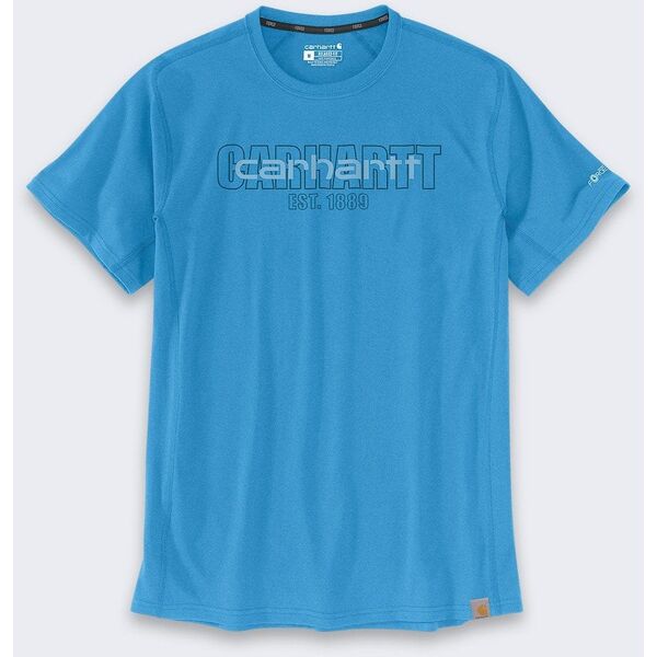 Μπλουζάκι Carhartt Force Mid Logo Graphic Blue
