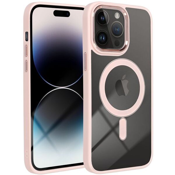 Θήκη COLOR EDGE MAG COVER συμβατή με MagSafe για IPHONE 11 ροζ