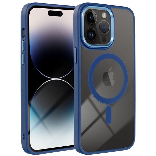 Θήκη COLOR EDGE MAG COVER συμβατή με MagSafe για IPHONE 14 μπλε
