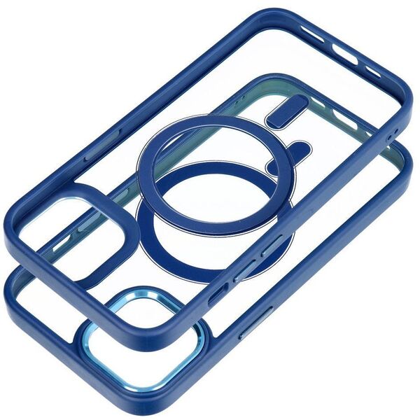 Θήκη COLOR EDGE MAG COVER συμβατή με MagSafe για IPHONE 14 μπλε