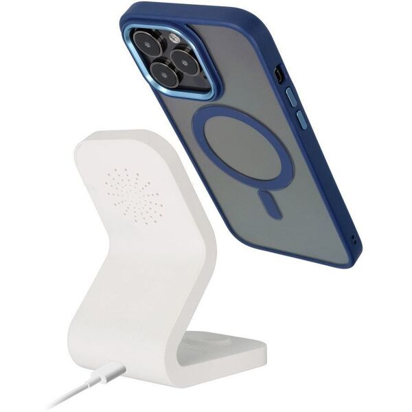 Θήκη COLOR EDGE MAG COVER συμβατή με MagSafe για IPHONE 14 μπλε