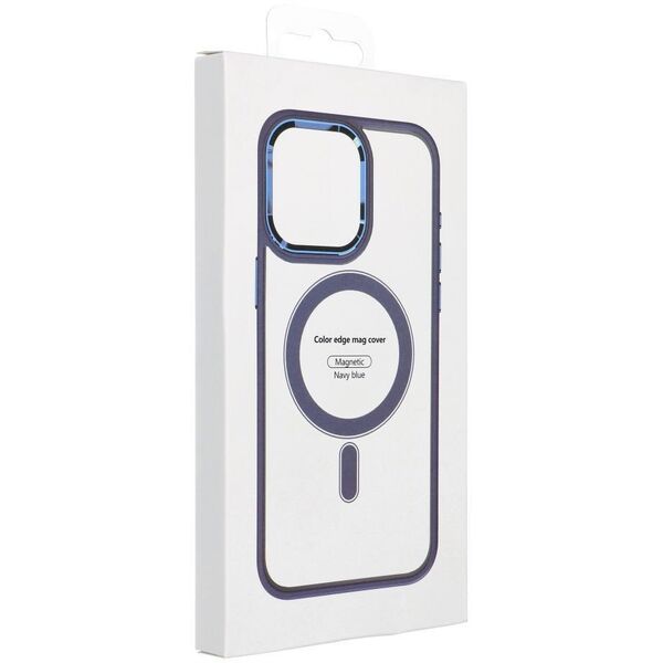 Θήκη COLOR EDGE MAG COVER συμβατή με MagSafe για IPHONE 14 μπλε