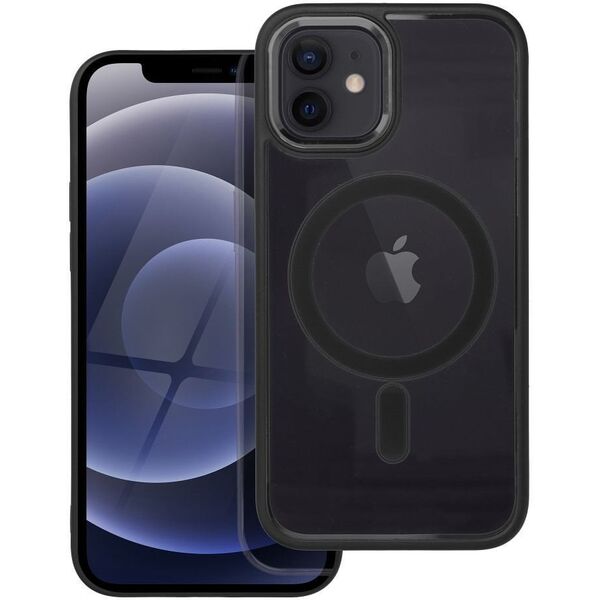 Θήκη COLOR EDGE MAG COVER συμβατή με MagSafe για IPHONE 12 / 12 Pro μαύρο